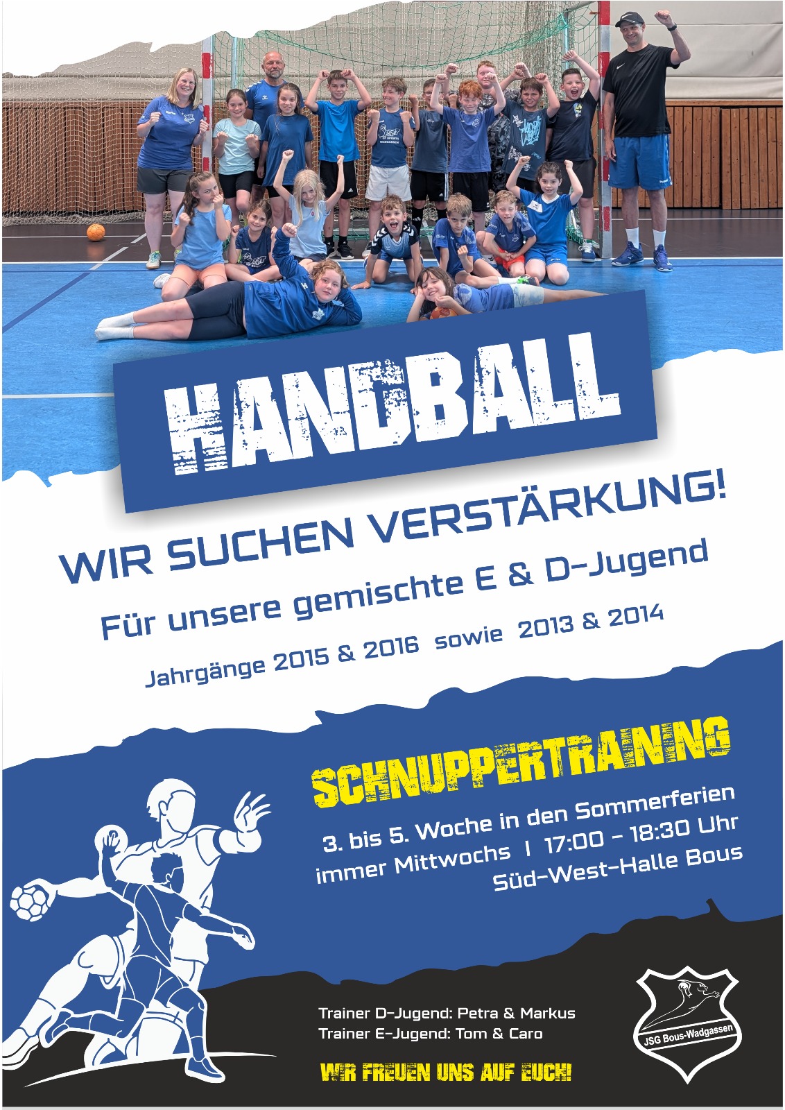 Handball E & D-Jugend sucht verstärkung